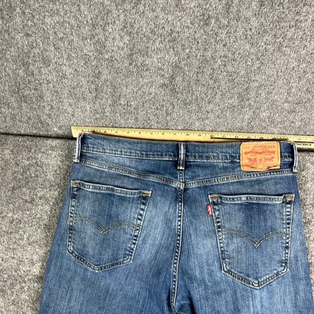 Levis 505 Jeans Mens Size 36x30 Blue Straight Leg Regular Fit Denim‎ Casual